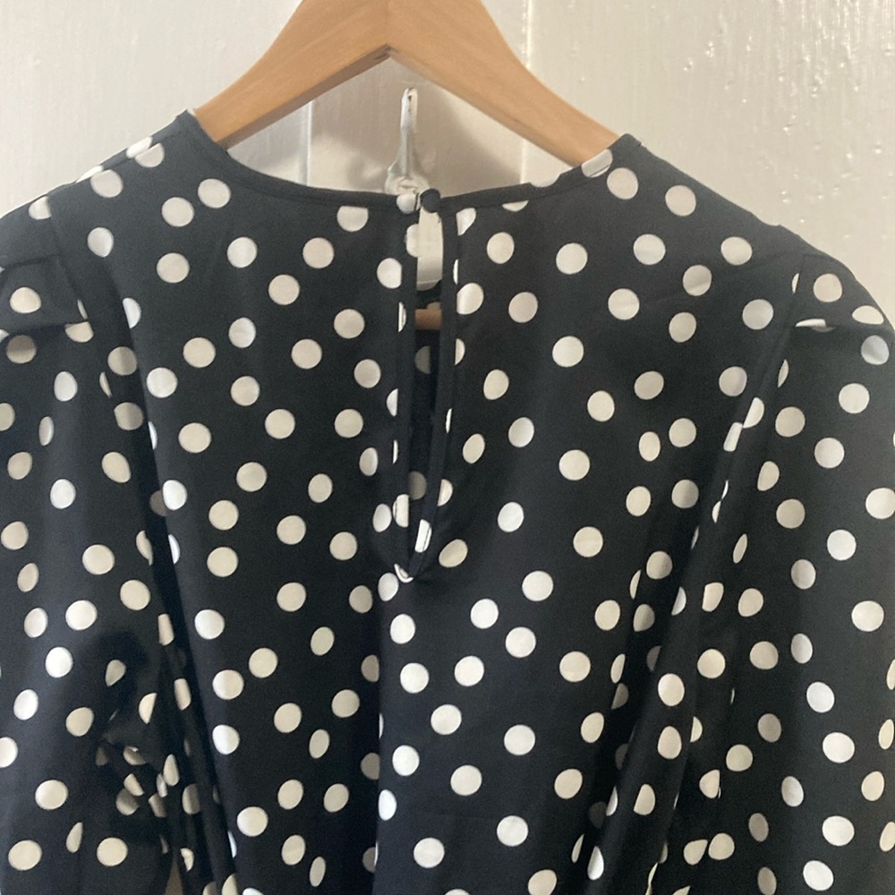 A New Day Black and White Polka Dot Dress - Picture 6 of 7